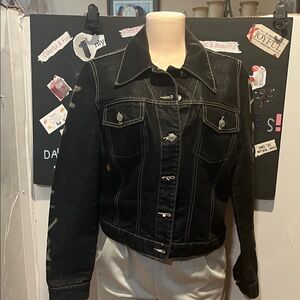 Paris Blues Black Jean Jacket. Redesigned by me with. “But against all odds”